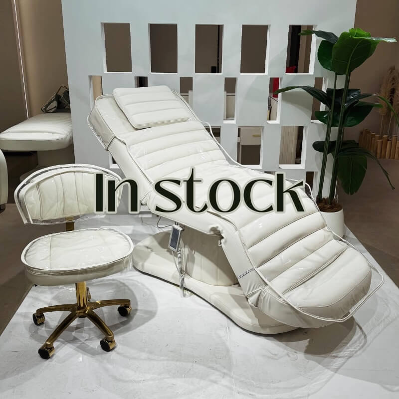 August Series Beauty Bed AG1206 & Stool AG3049 combo (Stock in USA only)